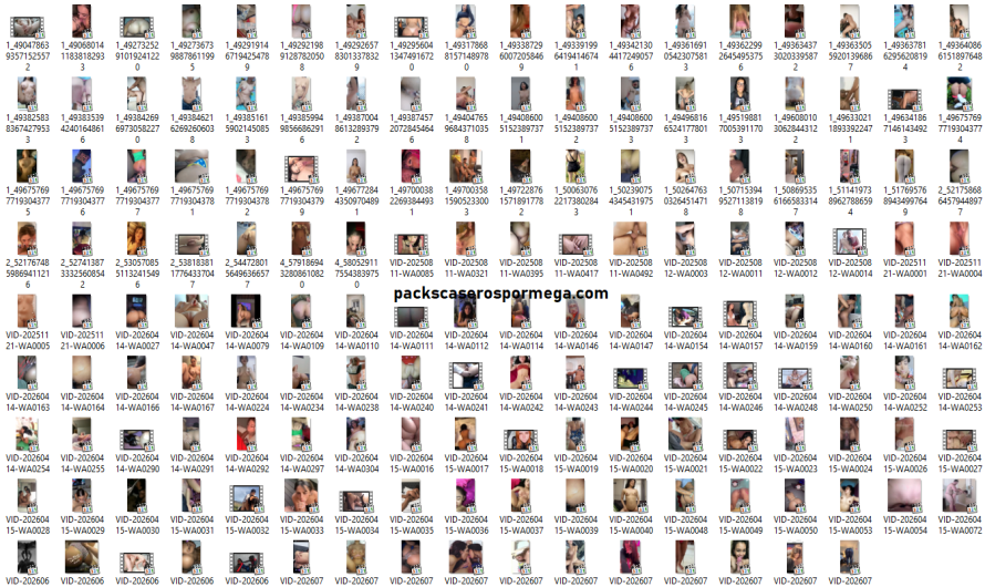 SUPER PACK CASERO DE VIDEOS DE DELICIOSAS CHICAS MEGA
